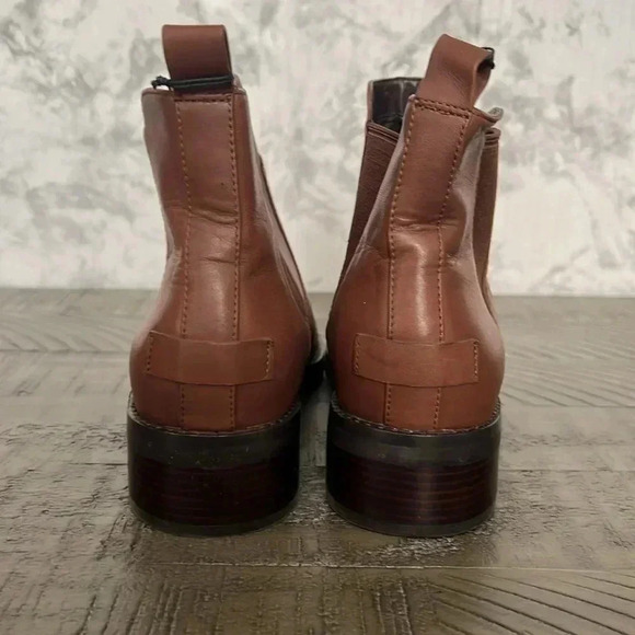 Cole Haan Women’s Grand Series Nora Bootie Leather Waterproof - 7.5 Chestnut - Picture 6 of 14